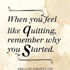 When You Feel Like Quitting Remember Why You Started Because We Loved Jehovah God And His Son Christ Jes Quotes How Are You Feeling Remember Why You Started