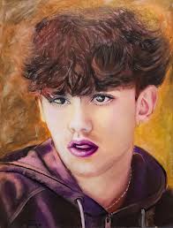 Collage and oil-painting