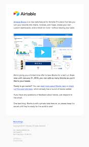 Welcome To Your Trial Of Airtable Blocks Really Good Emails