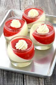 Strawberry And Vanilla Panna Cotta Panna Cotta Recipe Vanilla Panna Cotta Summer Dessert Recipes