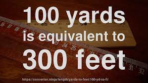25 yards = 75 feet. 100 Yd To Ft How Long Is 100 Yards In Feet Convert