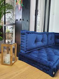 French Style Floor Seat With Backrest, Floor Modular Sofa, Cushion Sofa,  Sectional Sofa ROYAL BLUE - Etsy Australia