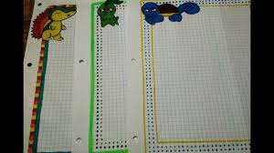 Recopilación de tutoriales en los que te muestro cómo hacer márgenes, bordes y portadas para decorar tus apuntes. Bordes Margenes Para Cuadernos Faciles Y Bonitos Novocom Top