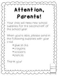 Editable School Supply Letter For Parents Freebie Letter To Parents School Supplies For Teachers Donation Letter