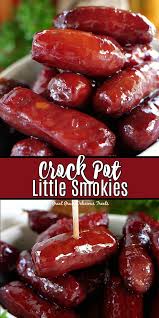 Crock Pot Little Smokies Lil Smokies Recipe With Grape Jelly Grape Recipes Grape Jelly Chili Sauce