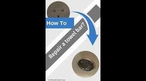 This video will show you how to secure a loose toilet paper holder, towel rack, or hand towel holder with the use of toggle bolts. How To Repair A Loose Towel Bar Diy Round Table