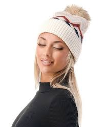 Shop Marcus Adler Women's Chevron Faux Fur Pom Cuff Beanie at Beverly  Center in Los Angeles, CA