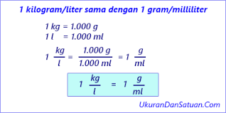 1 liter = 100 cl (centiliter). 1 Kg L Berapa G Ml Ukuran Dan Satuan