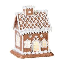 Raz 7 25 Led Lighted Claydough Gingerbread House Christmas Figure 3916504 Gingerbread Christmas Decor Gingerbread House White Gingerbread House