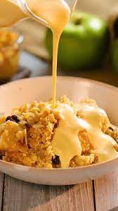 The Best Ever Apple Crumble With Homemade Custard Recipe Homemade Custard Homemade Custard Recipe Apple Crumble Recipe