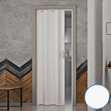 Porte Pliante Reductible Accordeon Blanc Pastel Pvc Coulissante 83x214 Monica 003 000871 Porte Pliante Porte Accordeon Porte Pliante Interieur