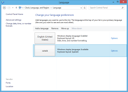 حزم اللغات المتوفرة لنظامي التشغيل Windows 8 وwindows Rt