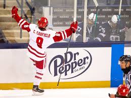 Additional pages for this player. Wisconsin Badgers Men S Hockey Cole Caufield Wins The Hobey Baker Award Bucky S 5th Quarter