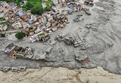 How the deadly Nepal and Tibet flash flood unfolded – a visual guide | Nepal-Tibet flood disaster | The Guardian