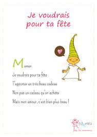Poème et poésie pour la fête des mères. Je Voudrais Pour Ta Fete Momes Net