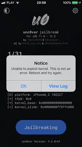 Jailbreak On Ios 12 2 Iphone 6 2 Fails Unable To Exploit Kernel Issue 1122 Pwn20wndstuff Undecimus Github