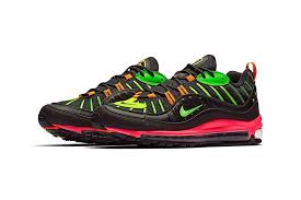 Nike S Air Max 98 Gets An Explosive Mix Of Neon Accents Nike Air Max Nike Air Air Max