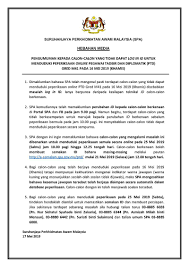 Untuk makluman, pelajar tingkatan 3 telah menduduki peperiksaan pt3 pada tarikh 30 september hingga 8 oktober 2019 yang lalu. Hebahan Suruhanjaya Perkhidmatan Awam Malaysia Spa Facebook