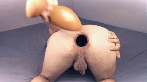 Hard core Anal training with a huge anal butt plug, extreme dilatation,  anal gape I love it