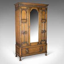 Η ντουλάπα μπορεί να κλειδωθεί. Amazon De London Fine Antiques Antik Kleiderschrank Englisch Eiche Spiegel Tur Compactum Gothic Obertone Circa 1910