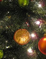 New year`s eve stylized fir souvenir adornment. Citrus Christmas Tree Making Dried Orange Slice Ornaments Young House Love