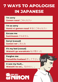 7 Ways To Apologise In Japanese Effektive Bilder Die Wir Uber Decorate Tv Wall Anbieten In 2020 Japanese Language Learning Learn Japanese Words Japanese Phrases