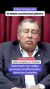 Un debate «constitucional» polémico: ¿Puede el cambio de constitución  generar mayor bienestar y desarrollo para las personas? Por Anibal Quiroga  #evento #clasesvirtuales #lpderecho #derechoperu ...