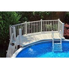 3 foot by 5 foot deck $949.00 / installed for $1299.00; Fd T Above Ground Pool Fan Deck System 5 X 13 5 Leslie S Pool Supplies
