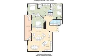 Wyndham Bonnet Creek Resort 3 Bedroom Presidential Square Footage 1 580 Wyndham Bonnet Creek Floor Plans Bonnet Creek