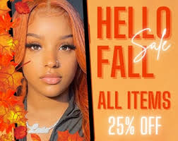 DIY Autumn Sale Flyer Fall New Arrival Shop Now Hair Bundles Wig Lash  Makeup Nail Boutique Social Media Instagram Editable Canva Template