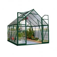 Standing very nearly ten feet tall at the peak and eight feet wide, there is plenty of room for growing and an optional extension kit is available for the 8' x 12' to add an additional four feet in length, should you grow out of your space. Palram 8x8 Balance Hobby Greenhouse Kit Green Hg6108g