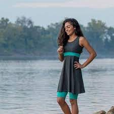 Girl S Custom Modest Swim Dress Swimwear Girls Modest Etsy In 2021 Swim Dress Swim Dress Modest Modest Swimwear