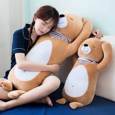 China Cute Plush Cartoon Animal Long Body Pillow Soft Stuffed Plush Cushion Birthday Christmas Gift Toy Bear China Body Pillow Anime And Body Pillow Price