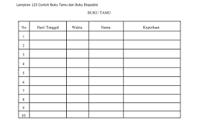 Bumdes merupakan salah satu usaha yang skalanya kecil. Download Buku Tamu Dan Buku Ekspedisi Docx File Berkas Sekolah