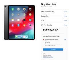 Prices given are for reference only. Apple Drops Ipad Pro 1tb Price By Rm850 Soyacincau Com
