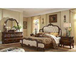 Essex manor 4pc king size bedroom set includes sensuous curves, hearty construction, luxuriant fabrics blended with many thoughtful features design, detail, and style synonymous with the michael amini original furniture designs from aico, beautifully connecting form and function. Aico Bedroom Set Upholstered Headboard Lavelle Melange Ai 540set F