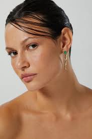 Brinco Bamboo Stone Longo