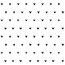 A numbers of hearts coloured in black in a white background. White Wallpaper Heart Background