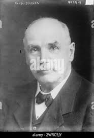 G.N. Barnes, Photograph shows Scottish Labour Party politician George Nicoll  Barnes (1859-1940), who served as Minister of Pensions (1916-1917)., 1917,  Glass negatives, 1 negative: glass Stock Photo