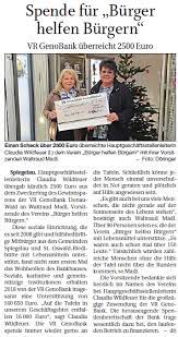 94518 spiegelau (0) bank u. Vr Genobank Donauwald Eg Neues Aus Ihrer Vr Genobank