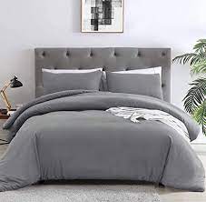 Browse twin, extra long twin, queen, king, california king, and even full comforter sets for an ensemble that includes shams and a bedskirt, as well as the comforter itself. Amazon Com Jumeey Dark Grey Comforter Set Queen Grey Bedding Set Full Size Men Women Luxury Gray Comforter For Queen Bed Solid Grey Bedding Quilts Teen Girl Boys Dark Gray Bedding Comforters Full