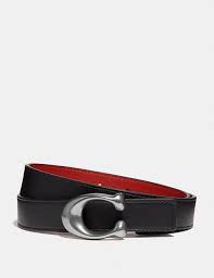 Huge sale on nickel free belts now on. Coach Signature Buckle Reversible Belt 25mm