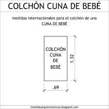 Medidas Arquitectonicas Y De Arquitectura Medidas De Un Colchon De Una Cama O Cuna De Bebe