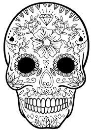 There are tons of great resources for free printable color pages online. Sugar Skulls Mindfulness Coloring Skull Coloring Pages Mindfulness Colouring Coloring Pages