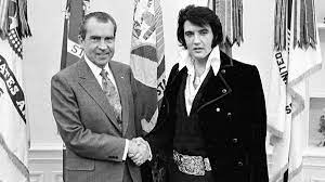 This is a vintage elvis presley record album recorded live february 1970 on stage at the international hotel in las vegas nevada. Elvis Presley And Richard Nixon The Story Behind Their Famous Handshake Photo Biography