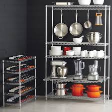 wire shelving kitchen, cookware storage