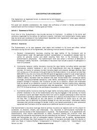 Browse our contract templates and agreements to get your job done. Subcontractor Agreement Form Free Download
