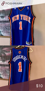 Adidas Stitched Amare Stoudemire Knicks Jersey Clothes Design Blue Adidas Jersey