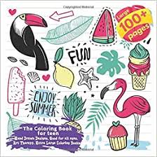 The Coloring Book For Teen Large 100 Pages Hand Drawn Designs Good For All Ages Art Therapy Extra Large Coloring Books Amazon De Cummings Heaven Fremdsprachige Bucher These coloring books let everyone be a creative genius.