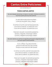 Canto Para Pedir Posada (Imprimible) • Mama Latina Tips